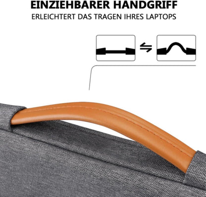 13,3 Zoll Laptop MacBook Tasche Hülle für MacBook Air Pro 13 14 dunkelgrau