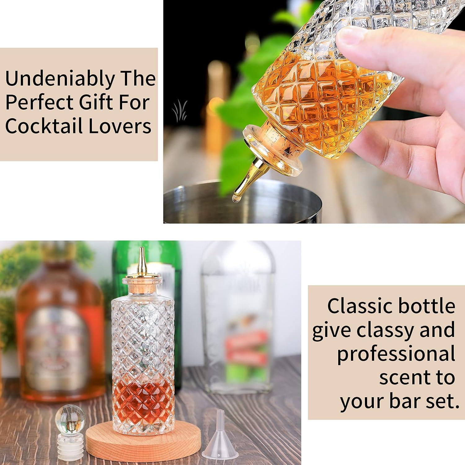 Bitters Bottle Diamant-Bitterflasche 170 ml Glas Armaturenbrett