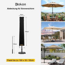 Sonnenschirm Schutzhülle Wasserdicht für Ø 2m/3m