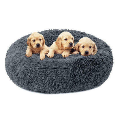 Flauschiges Hundebett Dunkelgrau XXL – Abnehmbar & Waschbar