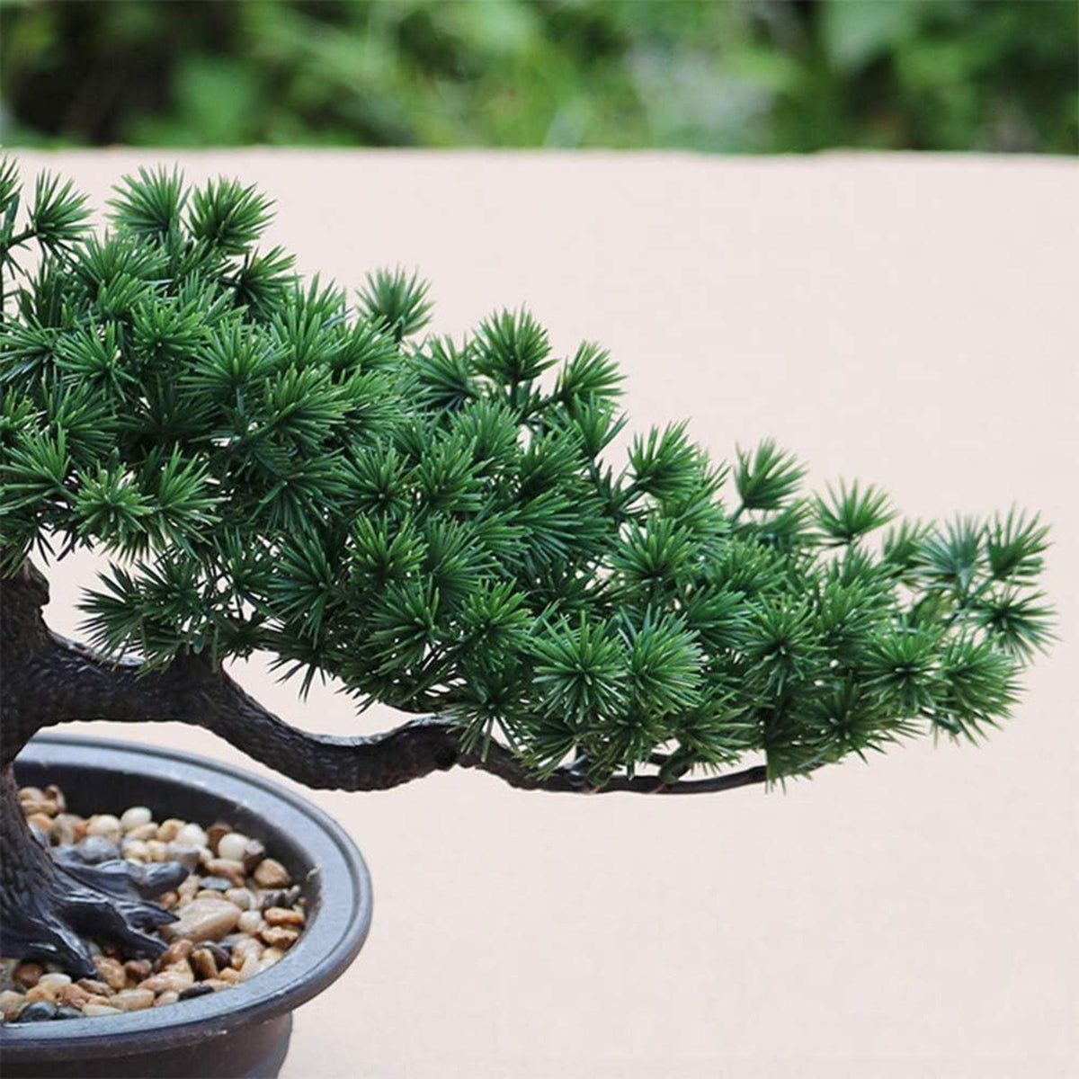 Künstlicher Bonsai-Baum Gefälschte Pflanze Japanische Kiefern 19cm