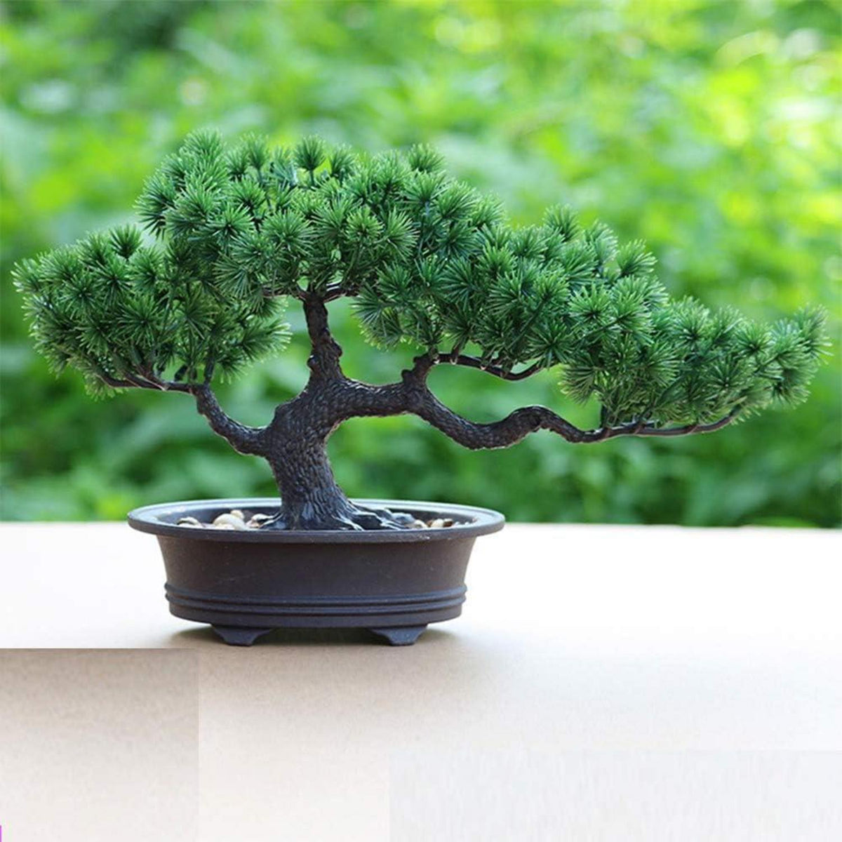 Künstlicher Bonsai-Baum Gefälschte Pflanze Japanische Kiefern 19cm