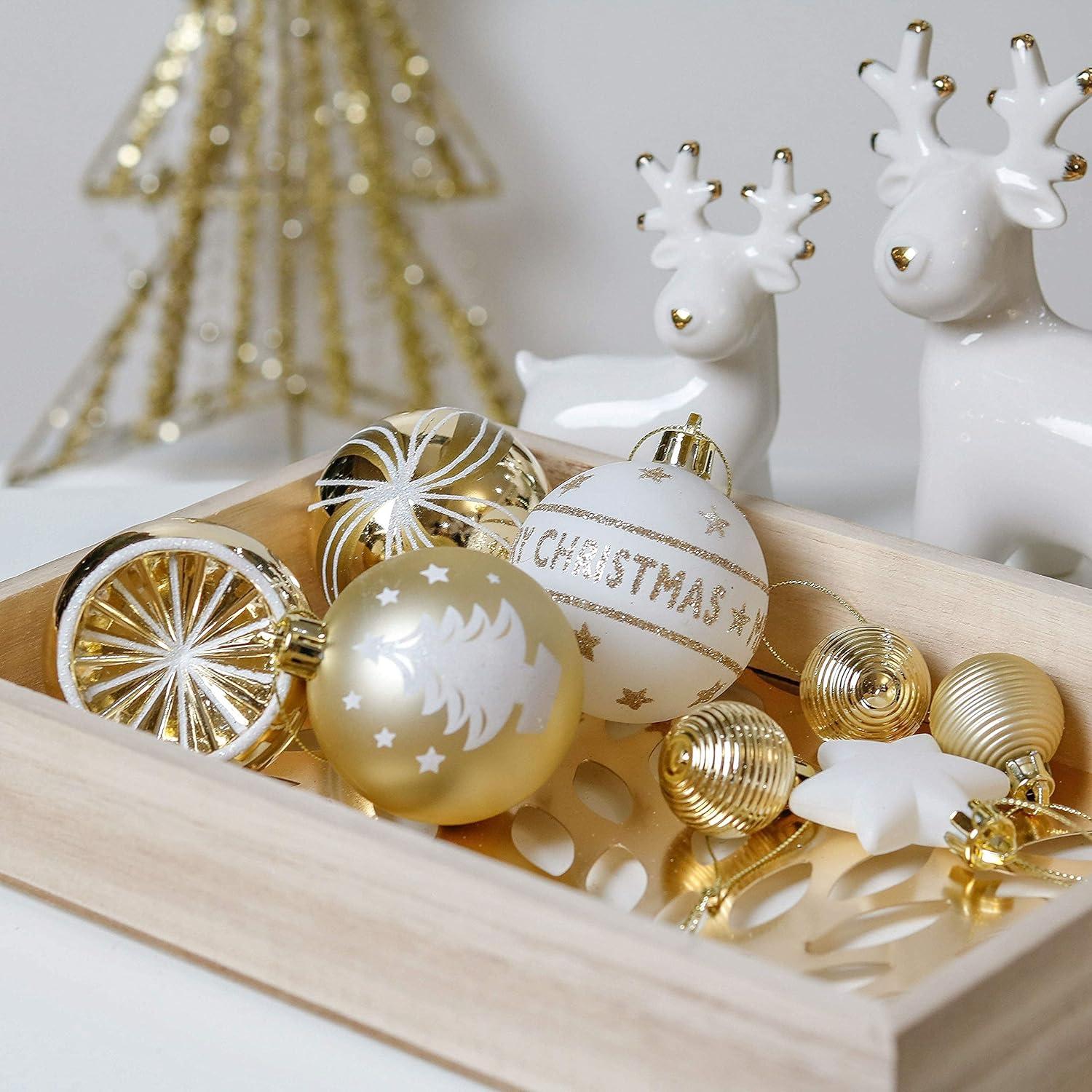 Valery Madelyn Weihnachtskugeln 9 Stücke 6CM Gold