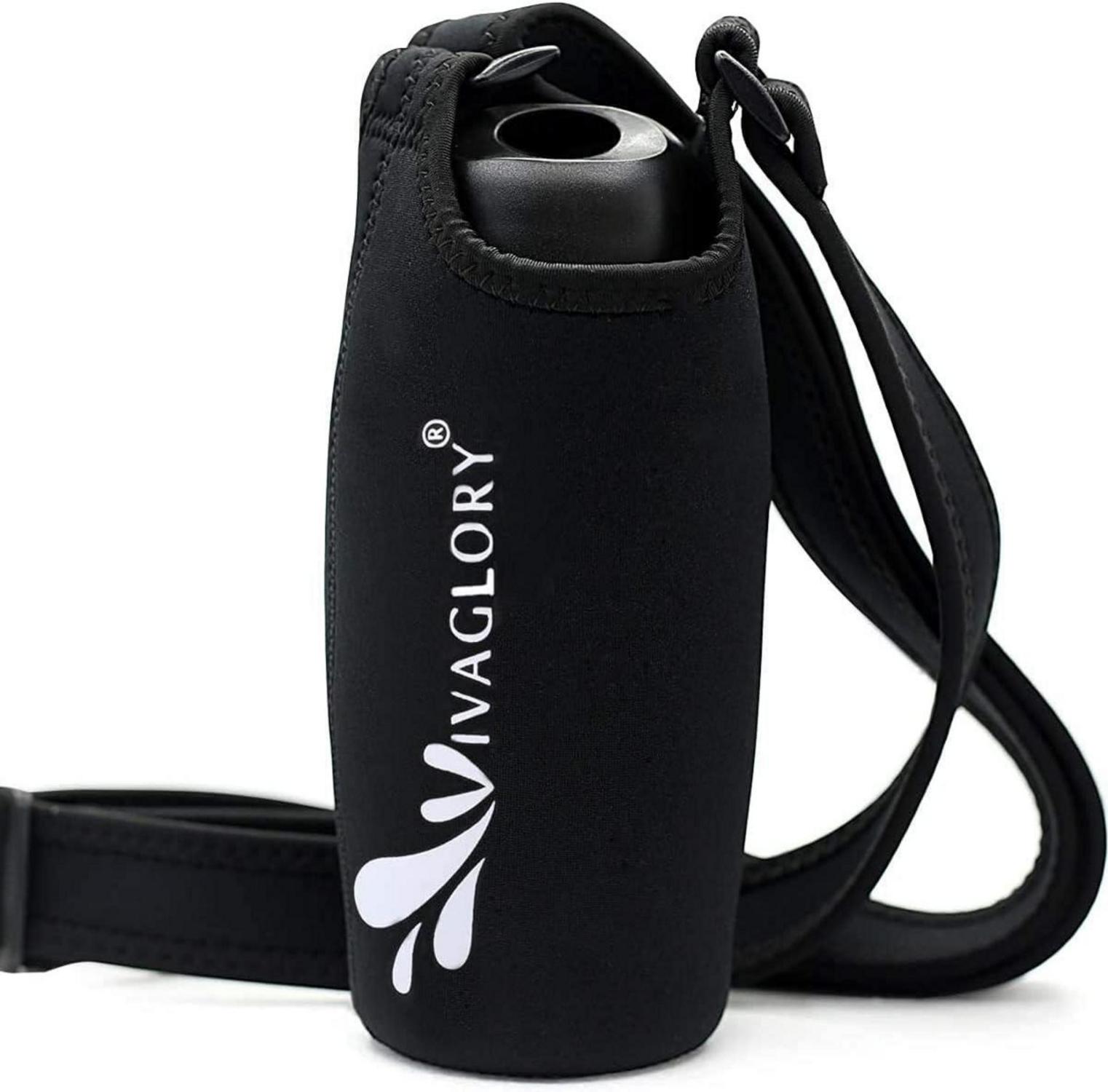 Edelstahl Hundetrinkflasche mit Neopren Träger 750ml305