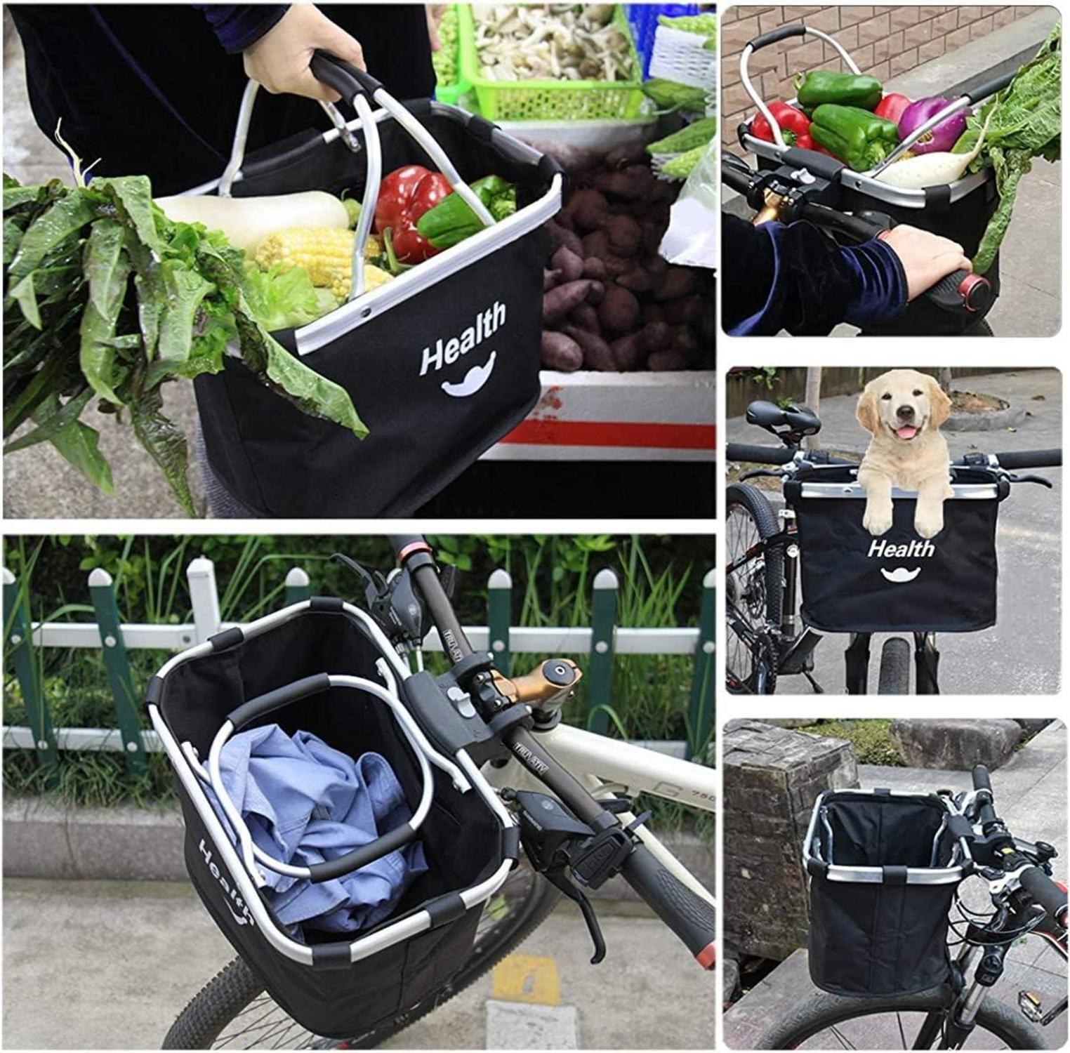 Lenkerkorb Fahrrad vorne Korb Faltbar Hundetasche Einkaufstasche
