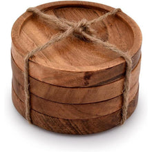 Kaizen Casa Holz Untersetzer Set 10,2 cm 4 Stück