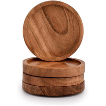 Kaizen Casa Holz Untersetzer Set 10,2 cm 4 Stück