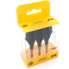 Dartflüge Traj AK8 Schwarze Welle 3er-Set Ergonomisches
