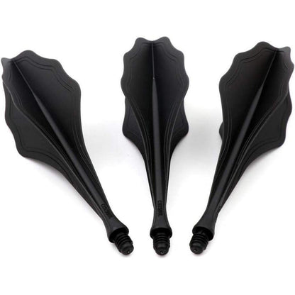 Dartflüge Traj AK8 Schwarze Welle 3er-Set Ergonomisches