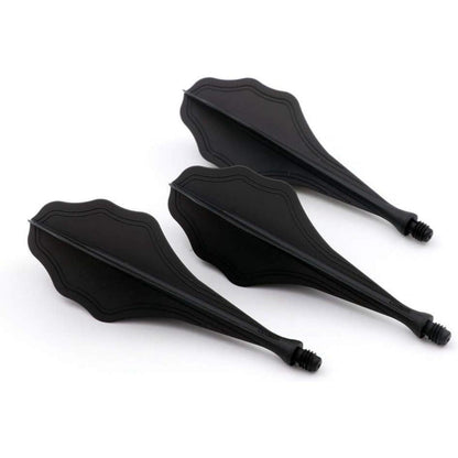 Dartflüge Traj AK8 Schwarze Welle 3er-Set Ergonomisches