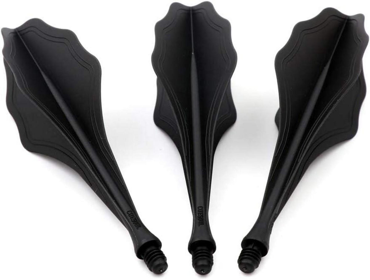 Dartflüge Traj AK8 Schwarze Welle 3er-Set Ergonomisches