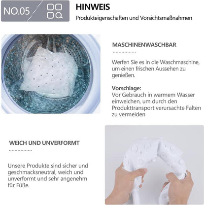 Rutschfeste Duschmatte Viertelkreis Eckdusche mit Saugnäpfen
