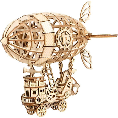 Rolife 3D Holz Zeppelin Puzzle Bausatz für Erwachsene und