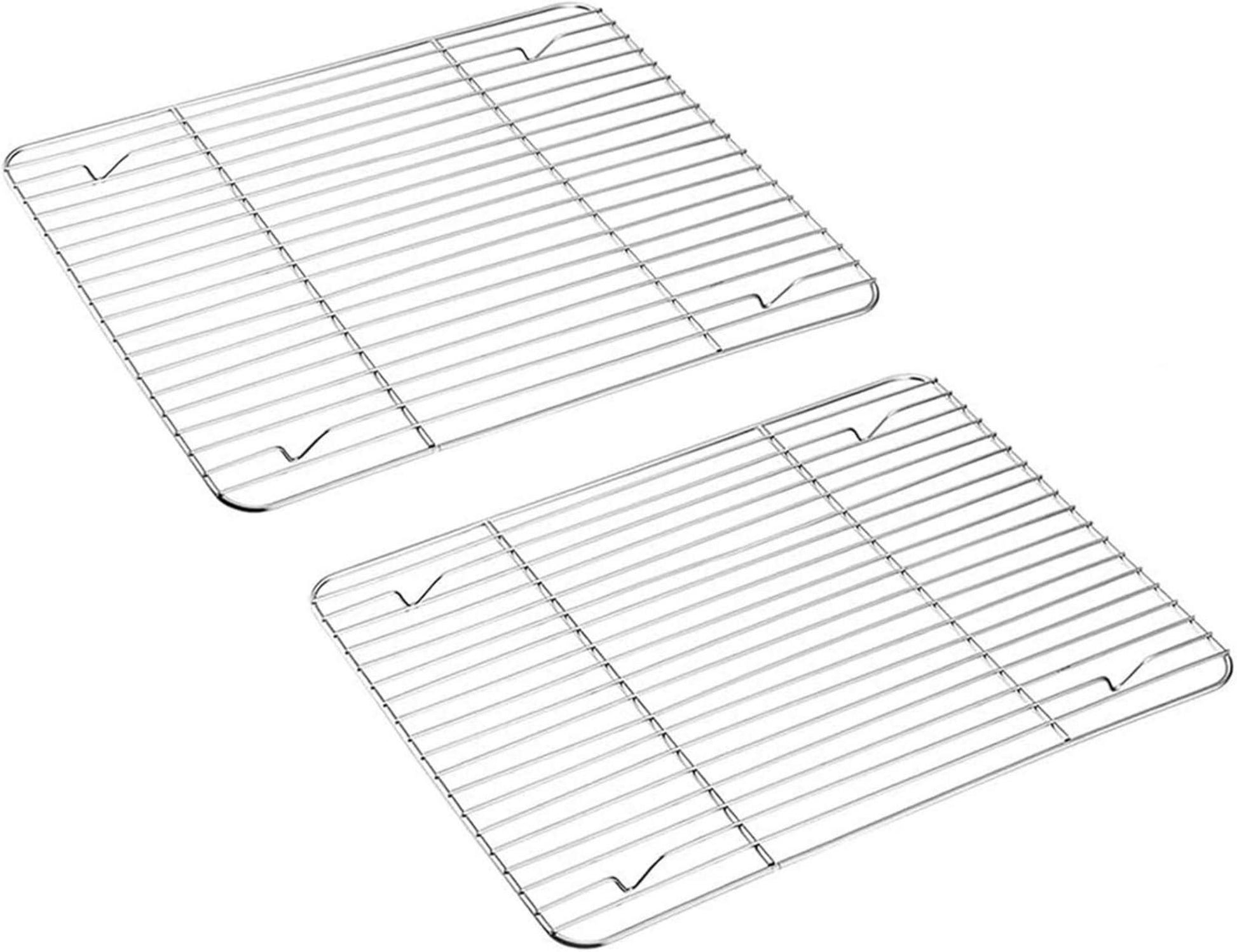 Abkühlgitter Edelstahl 2er-Set 38,5x28x1,5 cm Backen Grillen Kühlen