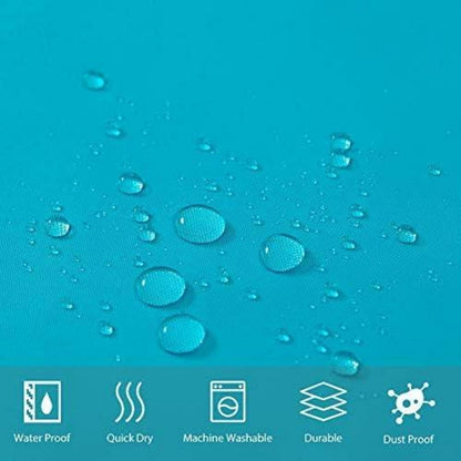 Duschvorhang Überlänge Aquamarine 275x180cm Anti-schimmel Antibakteriell