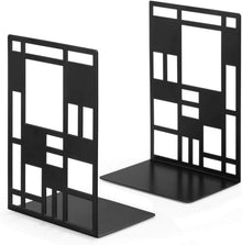 Metall Buchstütze schwarz 1 Paar Book Holder CD Kinder Bücher Halter
