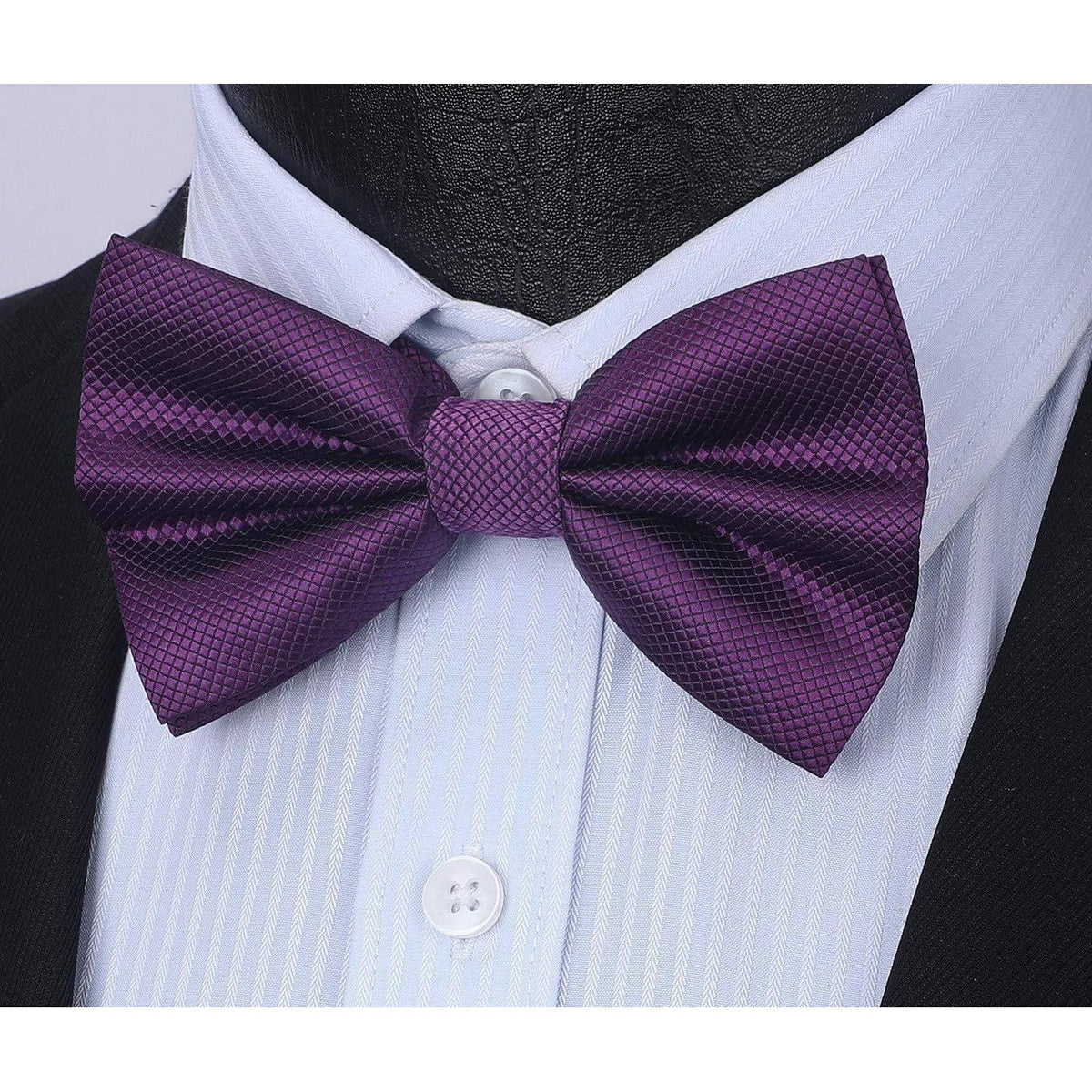 Herren Fliege mit Einstecktuch Set Lila