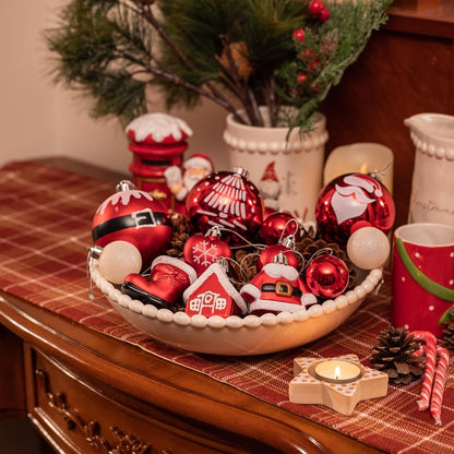 Valery Madelyn Weihnachtskugeln Set Kunststoff Rot