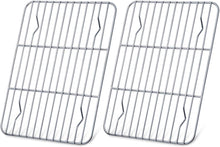 Edelstahl Kuchengitter Set zum Backen Grillen 24.5 x 19 x 2 cm