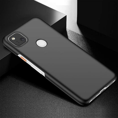 Hülle für Google Pixel 4a(4G) Ultra Dünn Matt Stoßstange Schwarz