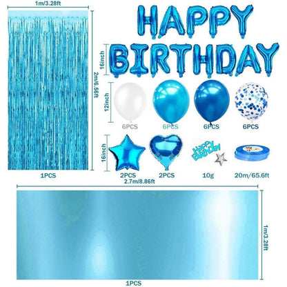 iZoeL Geburtstagsdeko: Happy Birthday Jungen Mann Party Set