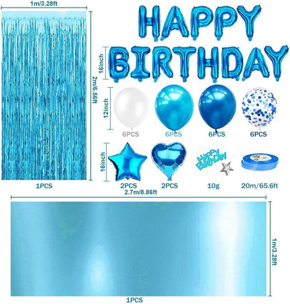 iZoeL Geburtstagsdeko: Happy Birthday Jungen Mann Party Set