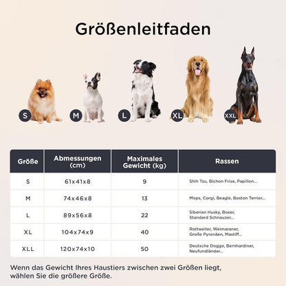 Orthopädisches Hundekissen mittelgroße Hunde 74x46x8cm