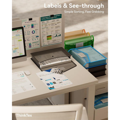ThinkTex A4 Kunststoff Aktenordner 6cm Erweiterung Organizer