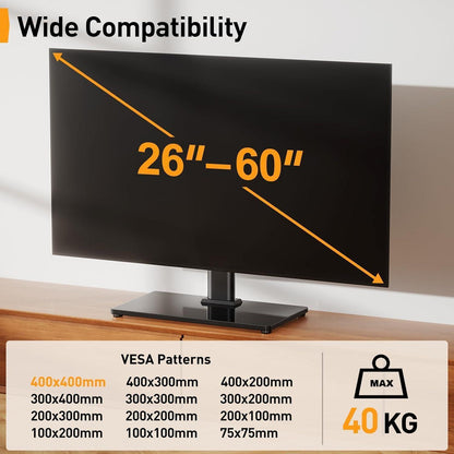 TV Standfuss Schwenkbarer Höhenverstellbar für 32-60 Zoll