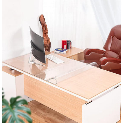 PVC Tischdecke Transparent Rechteck 90x150cm - 2mm Dicke