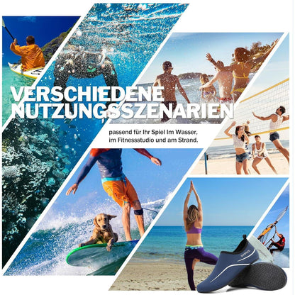 Badeschuhe Wasserschuhe Schnell Trocknend Dunkelblau
