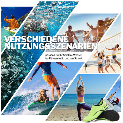 Badeschuhe Wasserschuhe Schnell Trocknend Rutschfest Grün 42
