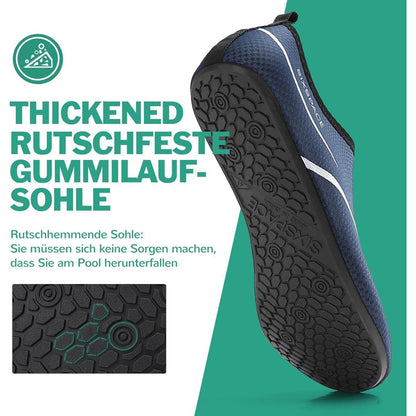 Badeschuhe Wasserschuhe Schnell Trocknend Rutschfest Dunkelblau