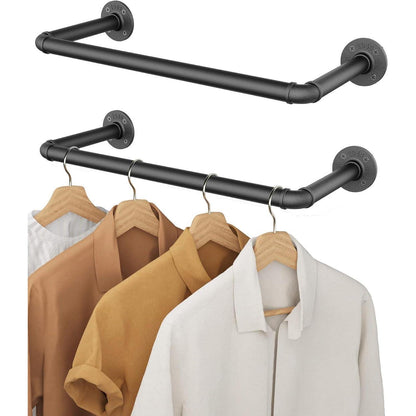 OROPY Industrierohr Kleiderstange 2er Set, 49cm