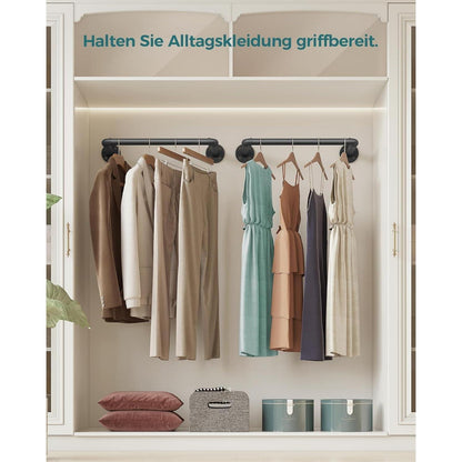 OROPY Industrierohr Kleiderstange 2er Set, 49cm