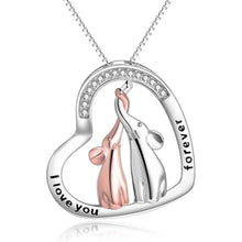 925 Sterling Silber Elefanten Halskette für Mutter - Tier