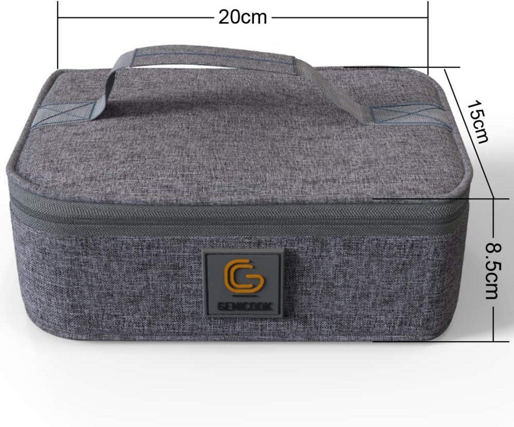 GENICOOK Lunchbox Bento Frischhaltedosen Glas Meal Prep 5er Set 840ml