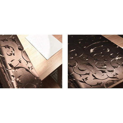 PVC Tischdecke wasserdicht braun 90x180 cm - Tischfolie Küche