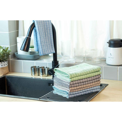 8er-Set Bambus-Microfaser Geschirrtücher 45x65cm Grau, Super