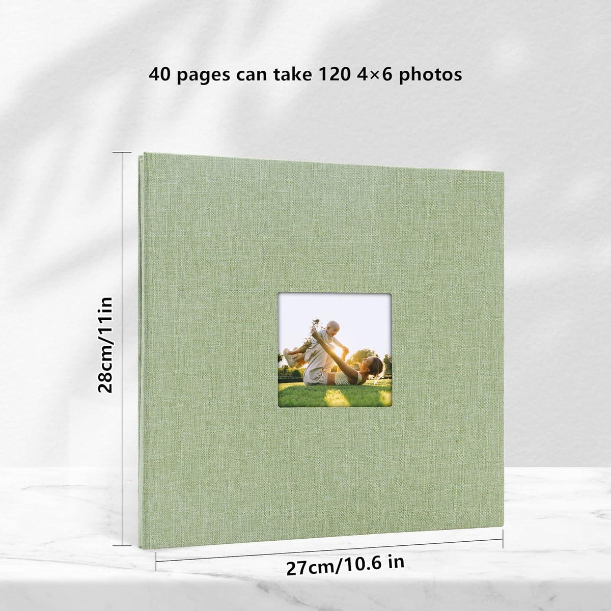 Fotoalbum 10x15 Leinen Hardcover DIY zum Gestalten Geschenk Hochzeit
