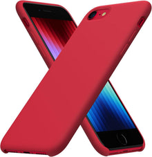 iPhone SE 3 Silikon Case 2022 Flüssig Ultra Dünn Schutzhülle Rot