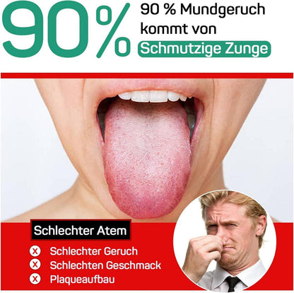 Zungenreiniger aus Edelstahl Zungenschaber Zungenbürste Atemfrische