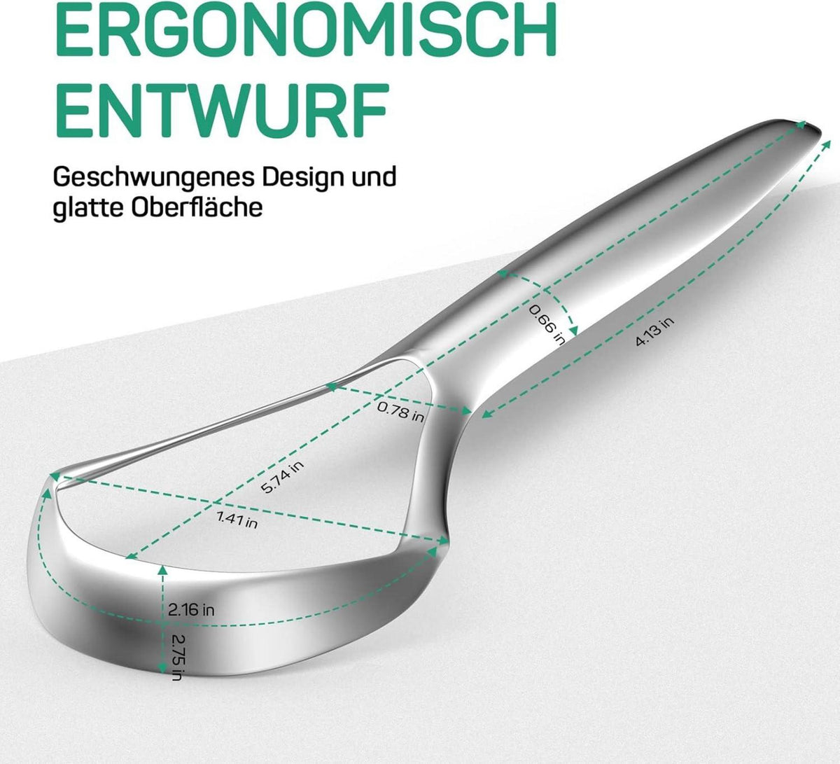 Zungenreiniger aus Edelstahl - Zungenschaber für