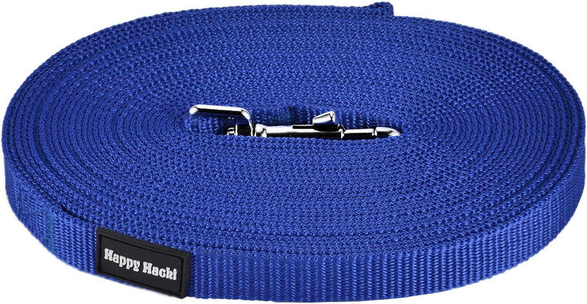 20m Nylon Hundeleine Robust & Wetterfest für Große bis Kleine Hunde Blau