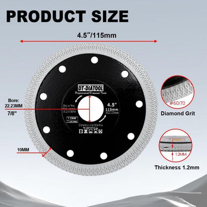 Diamant Trennscheibe 5er Set 115mm X Mesh Turbo für Fliesen & Stein