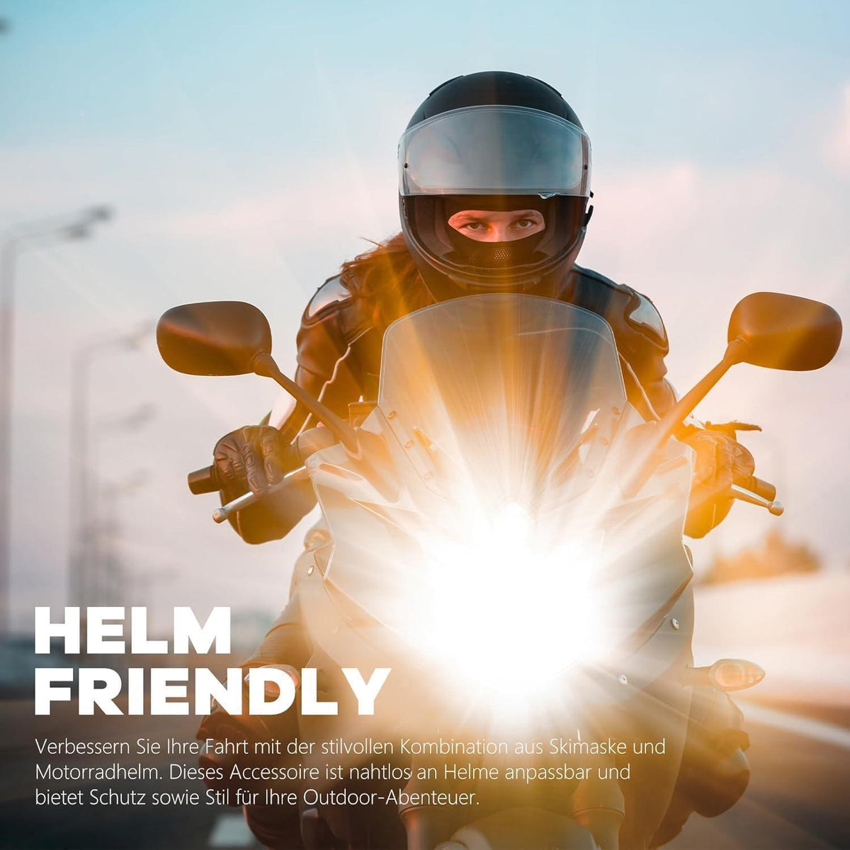 Sturmhaube Motorrad Skimaske – UV-Schutz & Atmungsaktiv