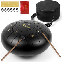 Stahlzungentrommel 10 Zoll 11 Noten mit Zubehör - Musikinstrument