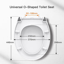 Toilettensitz mit Absenkautomatik, Quick-Release, O-Form