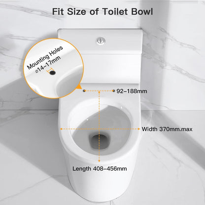 Toilettensitz mit Absenkautomatik, Quick-Release, O-Form