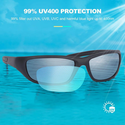 Polarisierte Sportsonnenbrille UV400 Schutz Herren Damen